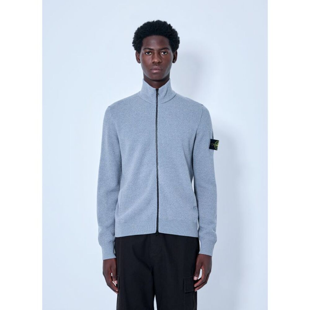 Stone Island Men Zip-Up Knit Sweater